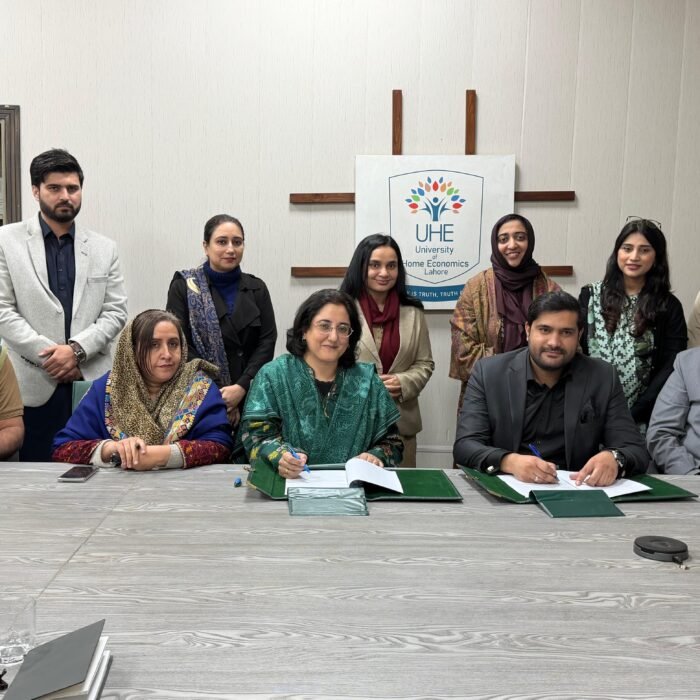 Syed Aun Shah signs agenda with VC UHE to build demo labs, training institute, and support student overseas placements