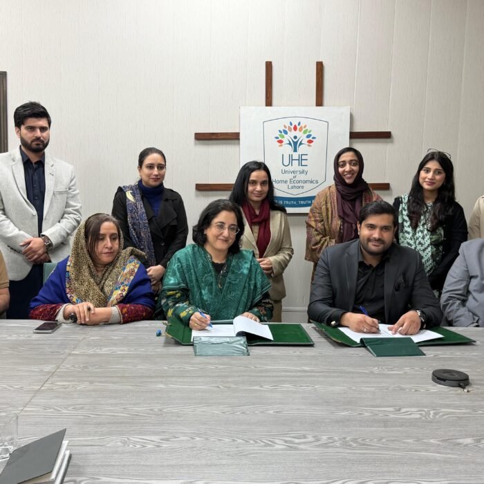 Syed Aun Shah signs agenda with VC UHE to build demo labs, training institute, and support student overseas placements