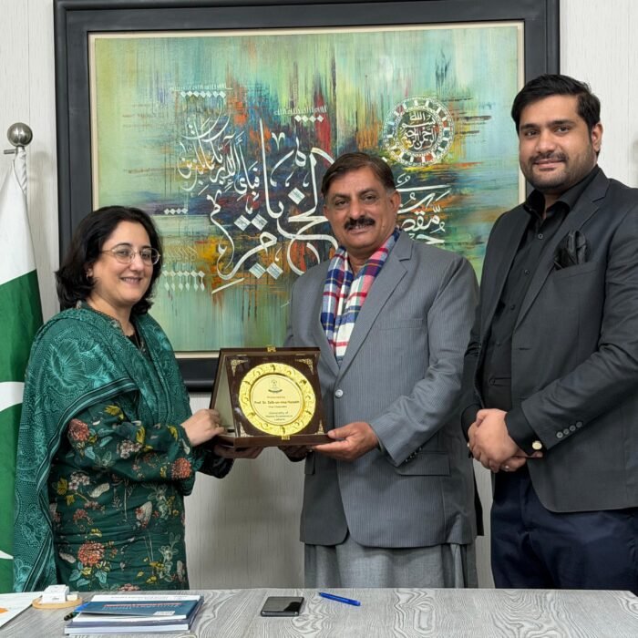 Syed Aun Shah signs agenda with VC UHE to build demo labs, training institute, and support student overseas placements